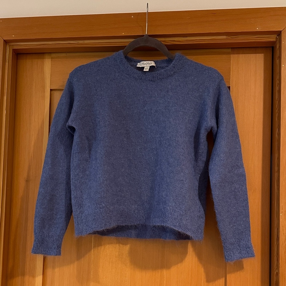 MaxMara Classic Blue Crew Neck Sweater